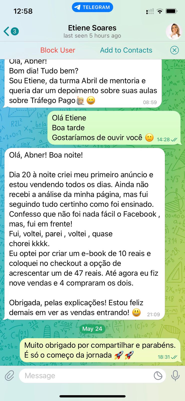 Depoimento de Etiene Soares sobre as primeiras vendas do livro digital